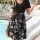 Casual Black and Floral summer Dress