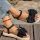 Black Bow Sandals
