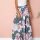 Women's Floral, Cinched Waist Wide Leg Pant