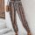 Geo Print Tie Waist Pants